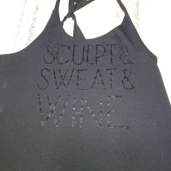 EVCR "Sculpt & Sweat & Wine" workout top - Picture 3 of 7